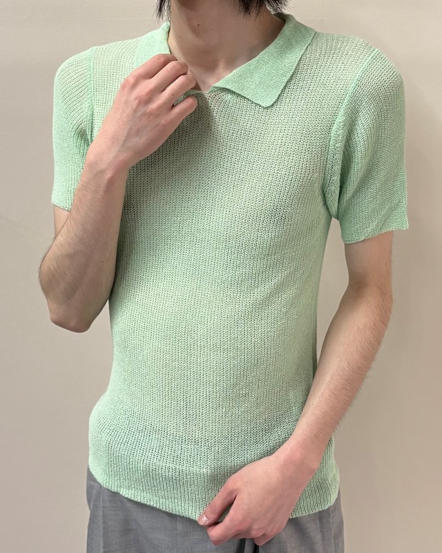 【AD1995 / tricot COMMEdesGARÇONS】slim fit mesh polo