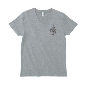 ［NewYork］VネックスリムフィットTシャツ "UNISEX" GRAY