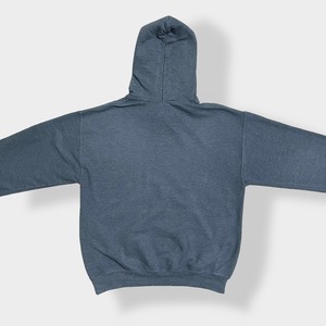 【GILDAN】 BELLINGHAM WASHINGTON パーカー フーディー hoodie プリント アーチロゴ スウェット トレーナー M US古着