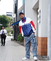 【#Re:room】SATIN SWITCHING TRACK JACKET［REJ105］