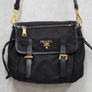 PRADA プラダ ショルダーバッグ　ブラック　ナイロン