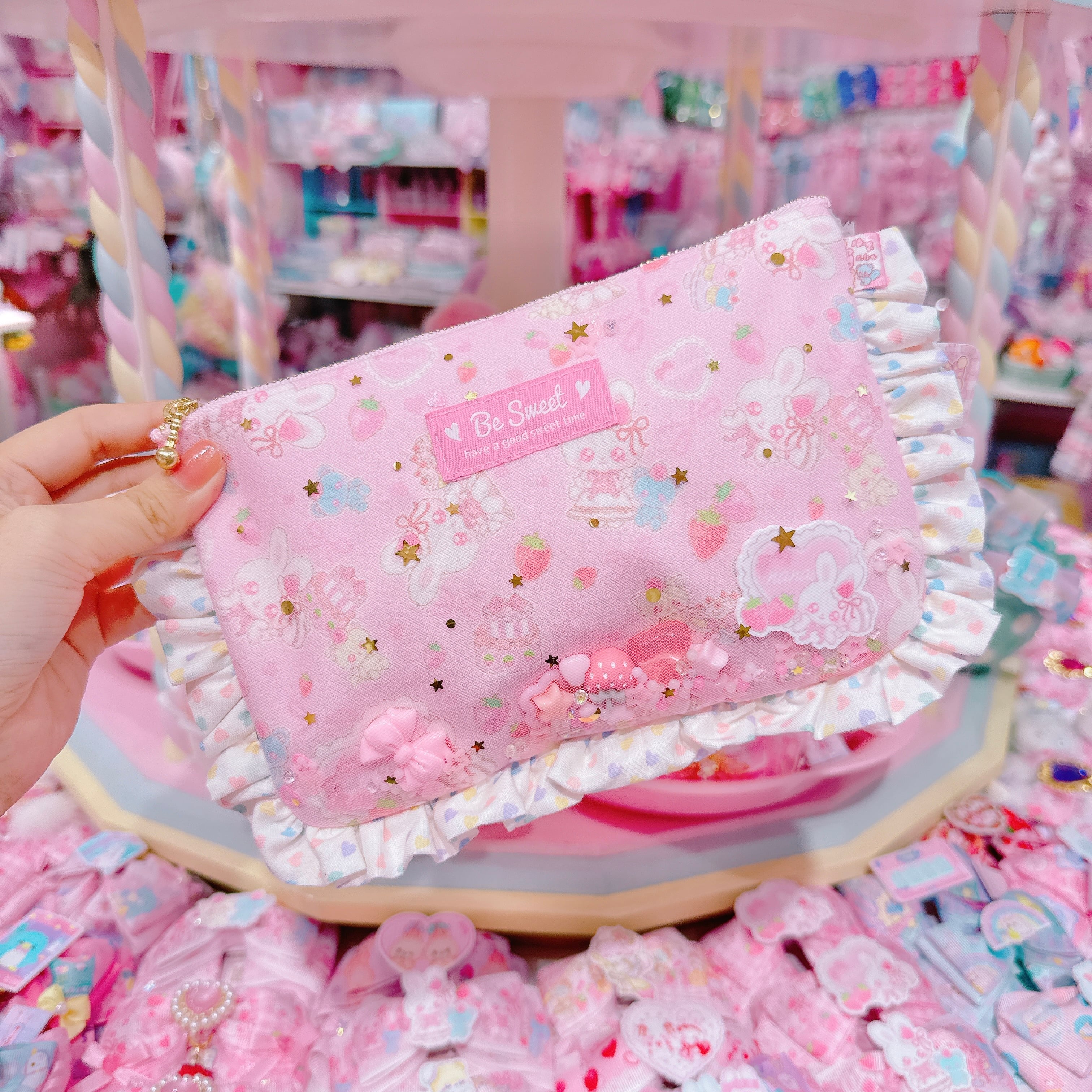 【N9】17-15シャカシャカフリルBIGポーチ