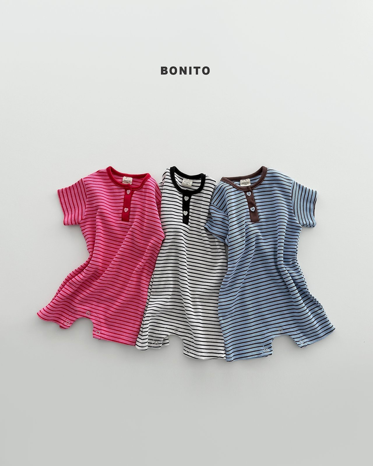 [BONITO] Summer Waffle Style Danjak Bodysuit / [보니토] 썸머와플ST단작슈트