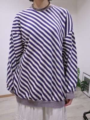 DIAGONAL STRIPE KNIT