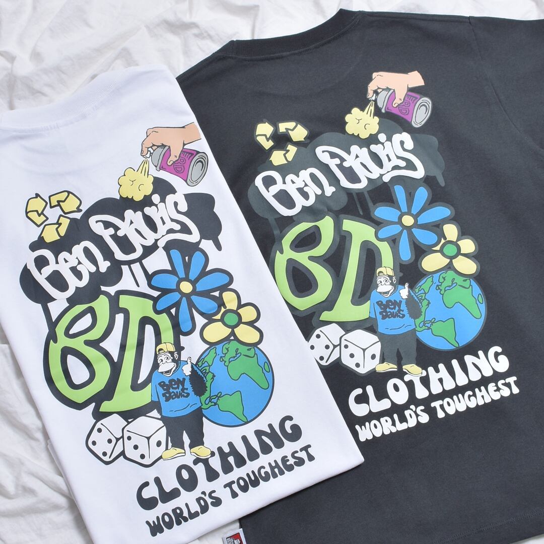 【BEN DAVIS】SPRAYED PEACE Tシャツ