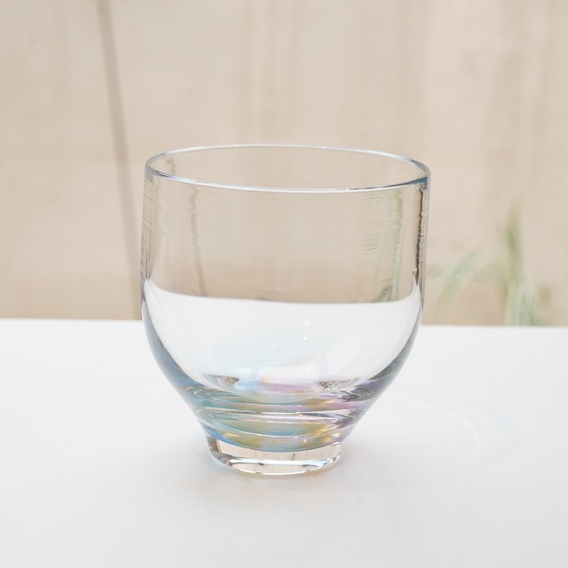 【まぶち ちか】ビアグラス　ネモフィラ　ブルー　　A