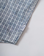 【#Re:room】TIE-DYE PATTERN CHECK SHIRT	［RES131］