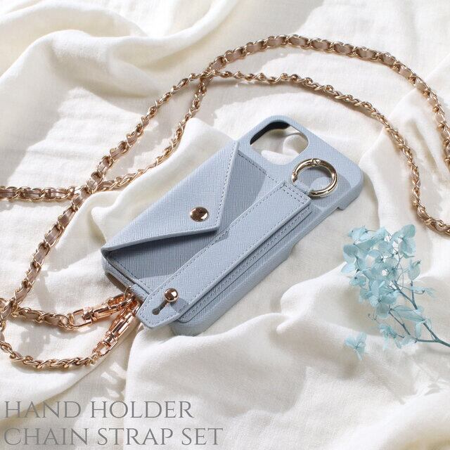 iphone ケース おしゃれ チェーンストラップ付き iphone14 13 12 カード入れ リング付き iphoneSE 11 スマホケース 8 XR 背面収納 バンド ショルダー 肩掛け シンプル