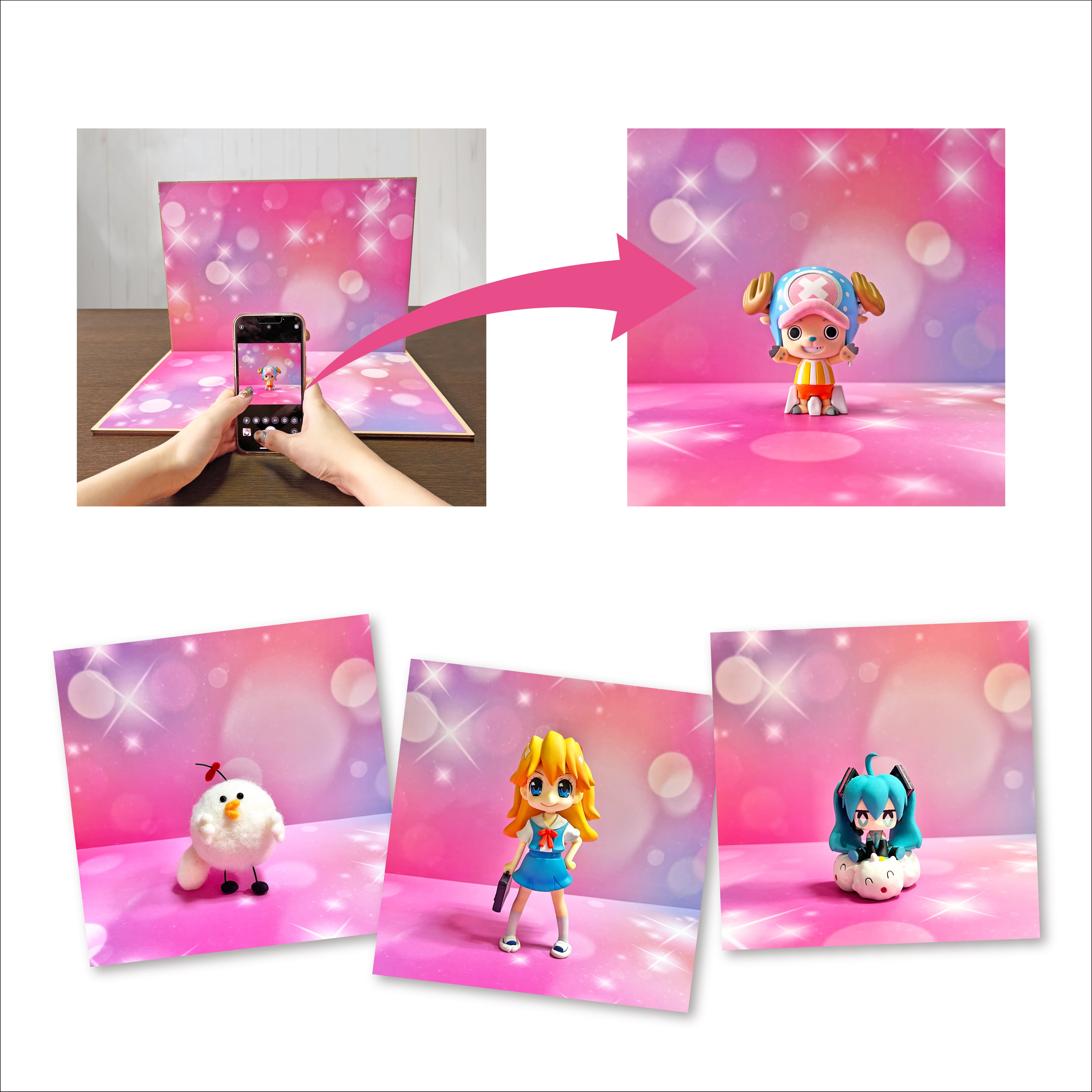 フィギュア用撮影ブースセット002（figure photo booth set 002