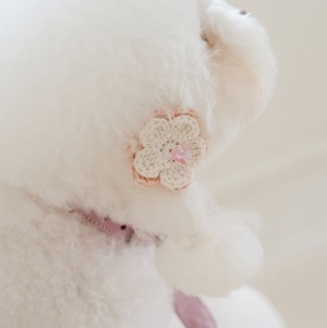 予約【stroll】Knit corsage charm