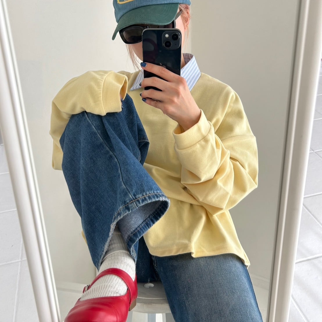 BIGシルエットベーシックロングカットソー_LN03150