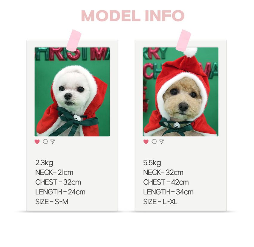 christmas manto / クリスマス マント ドッグウェア 犬の服 帽子 ケープ 冬 サンタ アウター 犬 コスプレ サンタクロース hu7