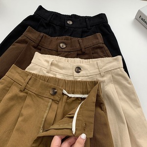 タック入り クロップドパンツ 4col M 10004