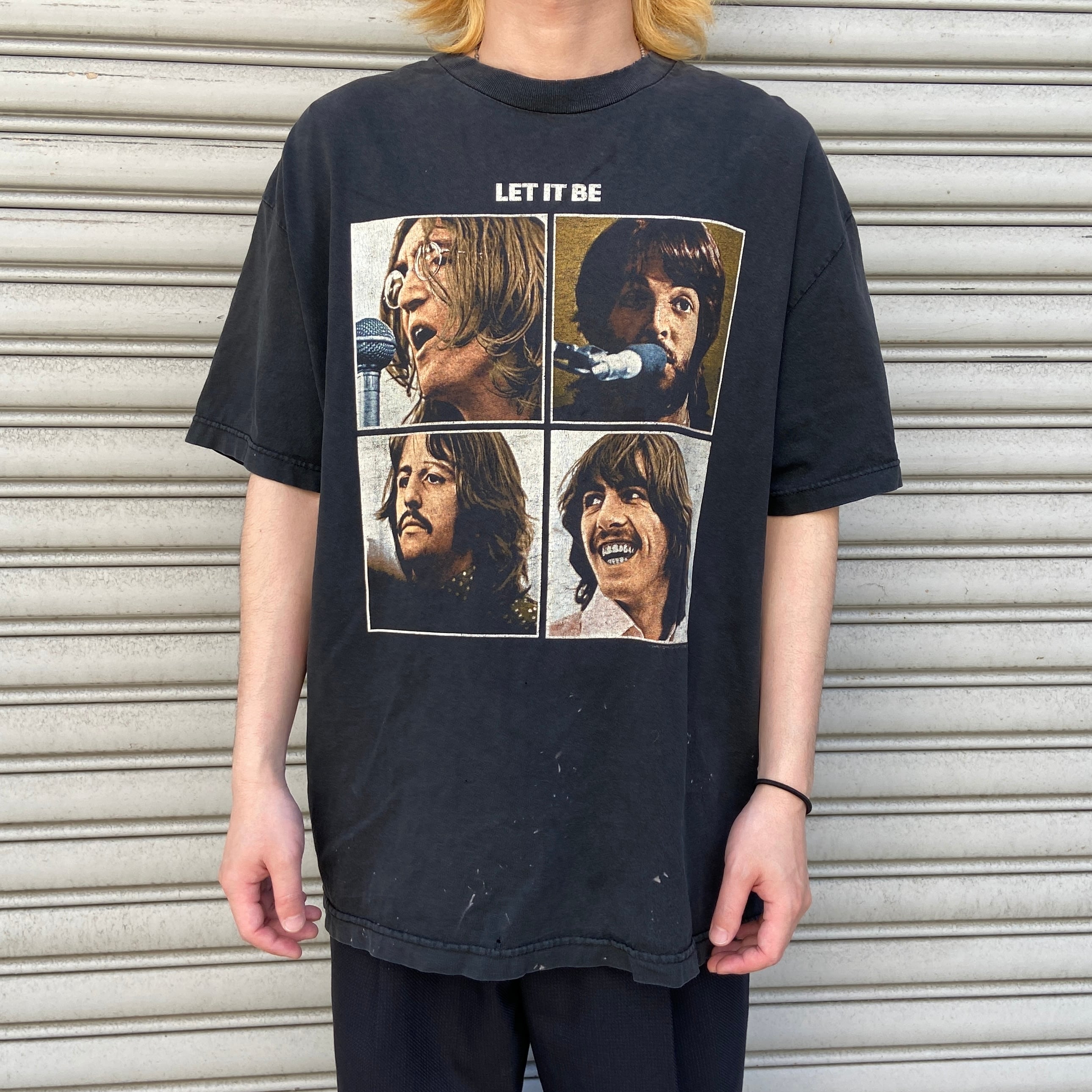 00s Beatles フォトTシャツ LET IT BE ボロ ビートルズ | 古着屋 Uan