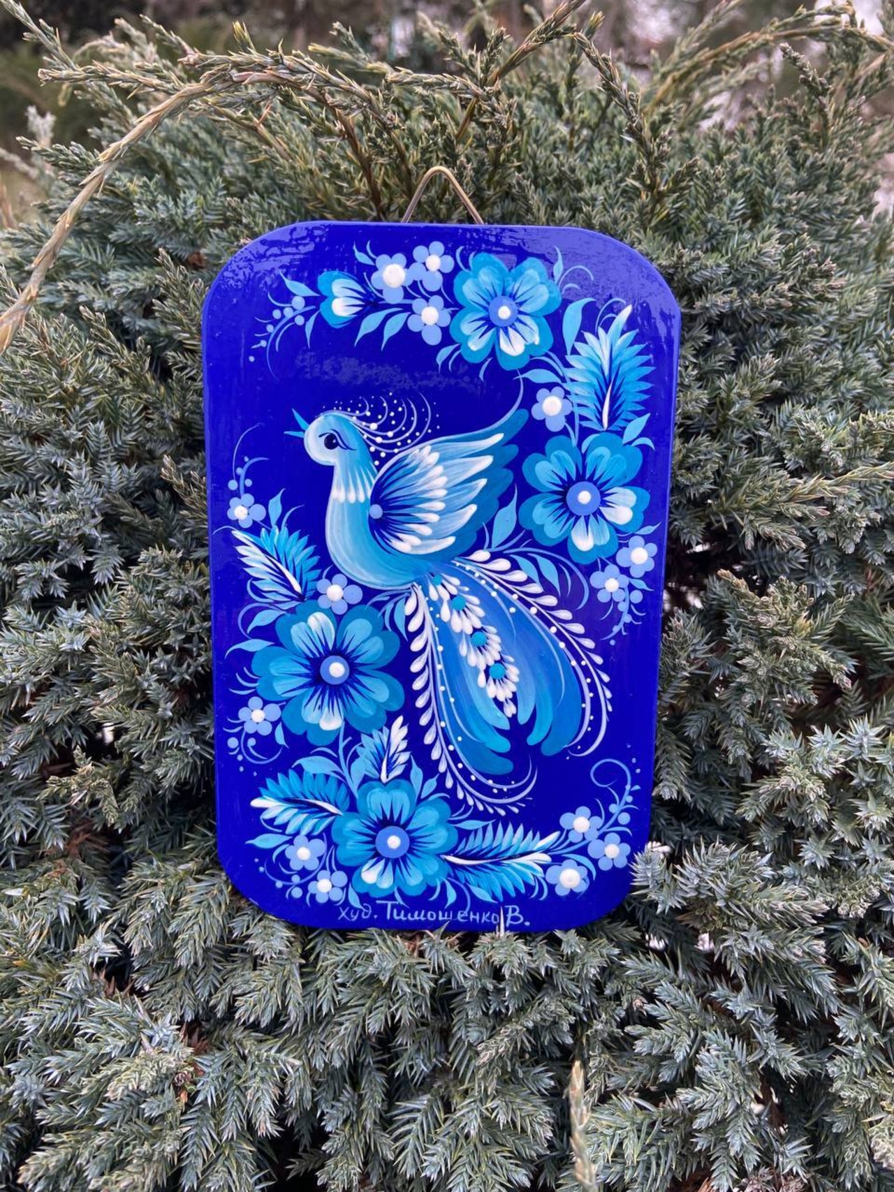 ペトリキウカ塗り　木製ボード　ティモシェンコ作 - 3