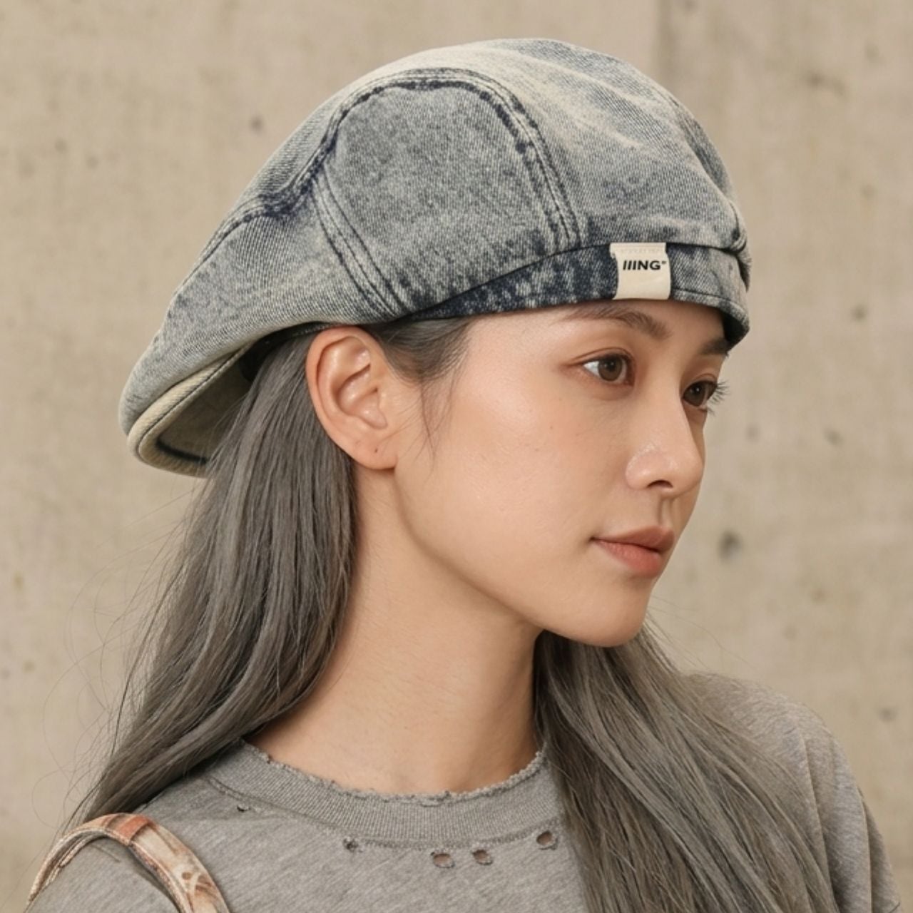 フェードウォッシュデニムベレーキャップ 4col R02150