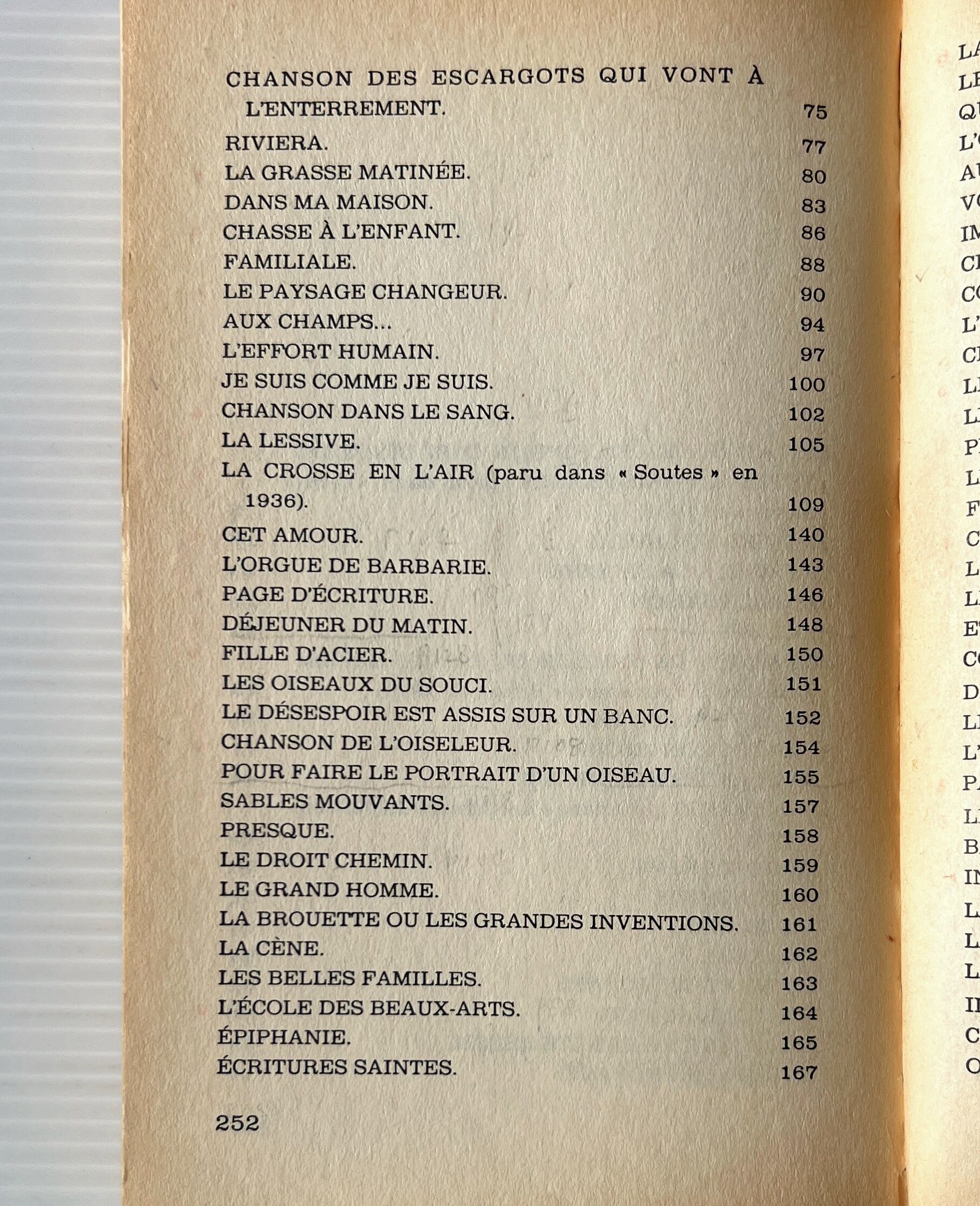 Paroles <Collection Folio> ことばたち / Jacques Prevert ジャック・プレヴェール / Gallimard