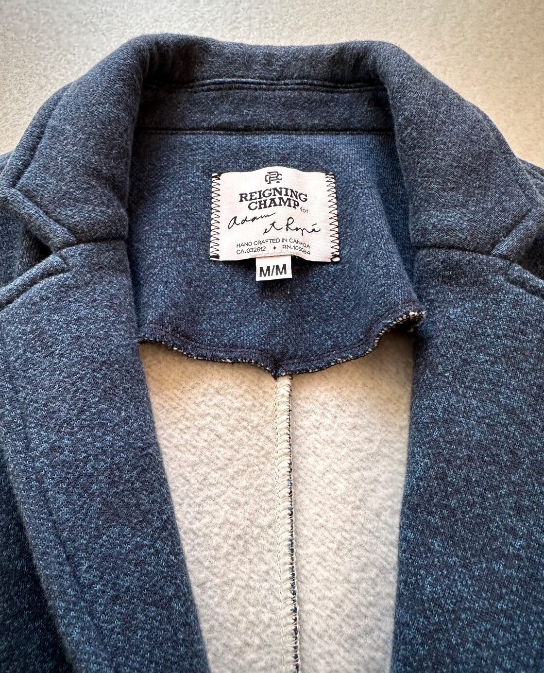 CANADA製 “ REIGNING CHAMP × ADAM ET ROPE ” SWEAT CHESTERFIELD COAT 