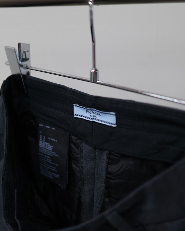 【PRADA】wide straight slacks / Kyoto store