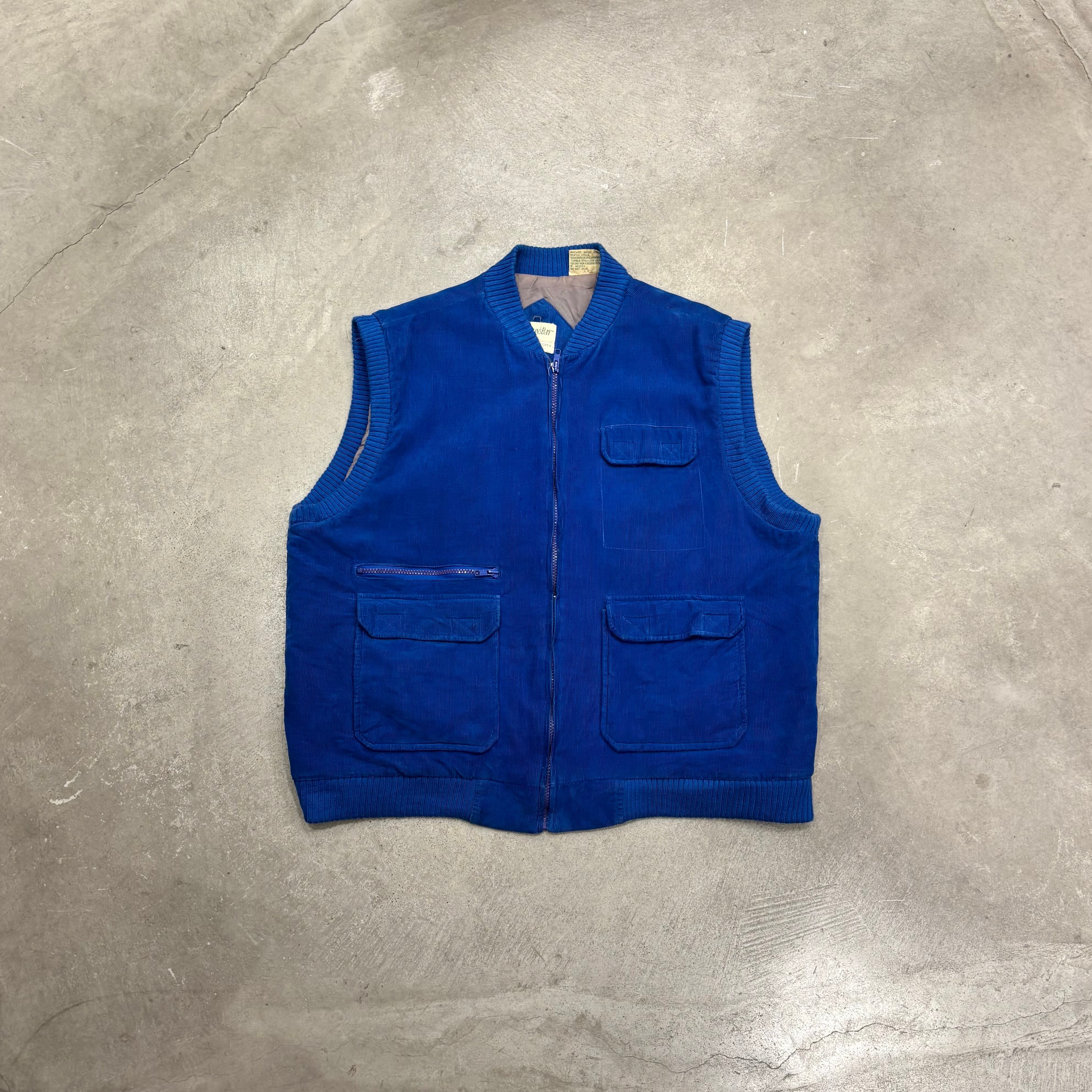 90s ”ST JOHN'S BAY“ Padded Corduroy Vest | RENGA CLOTHING STORE