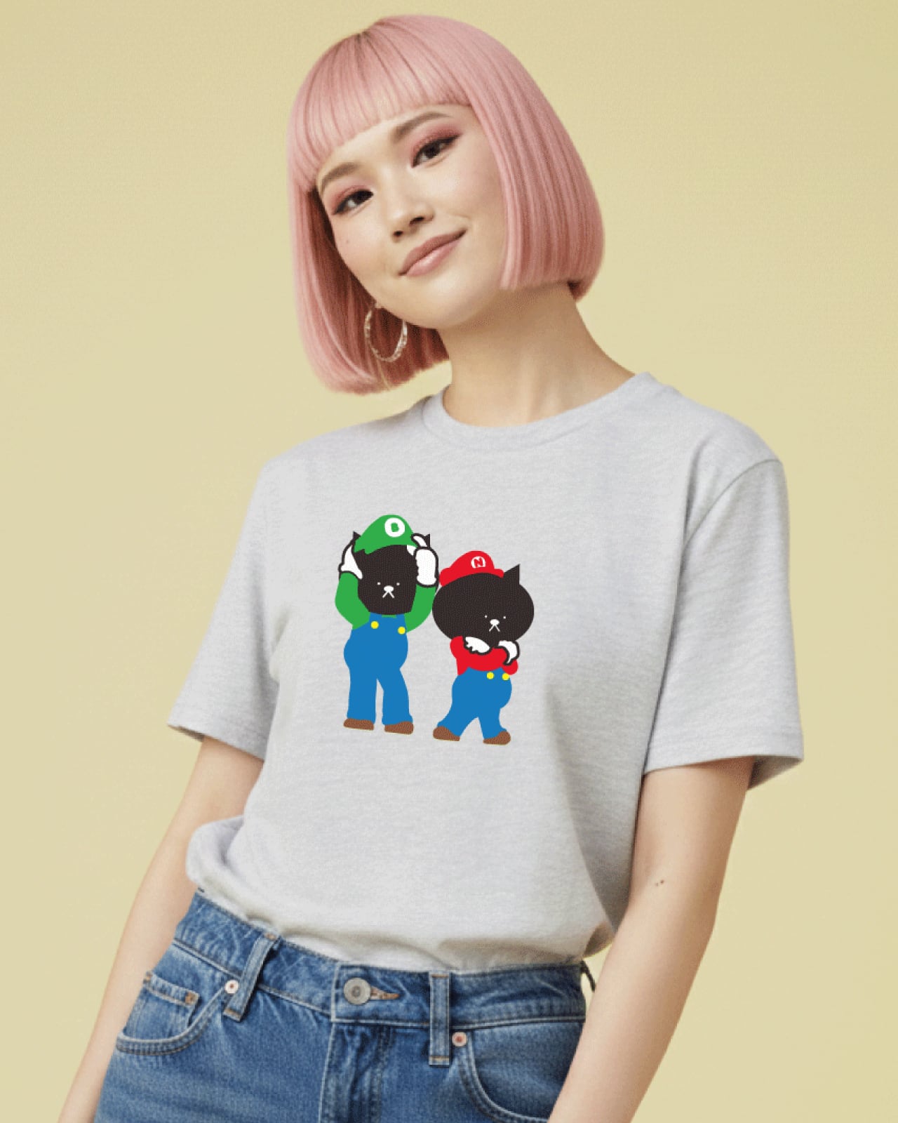 ネコ兄弟】ユニセックスTシャツ☆大人気商品！マジックマインド