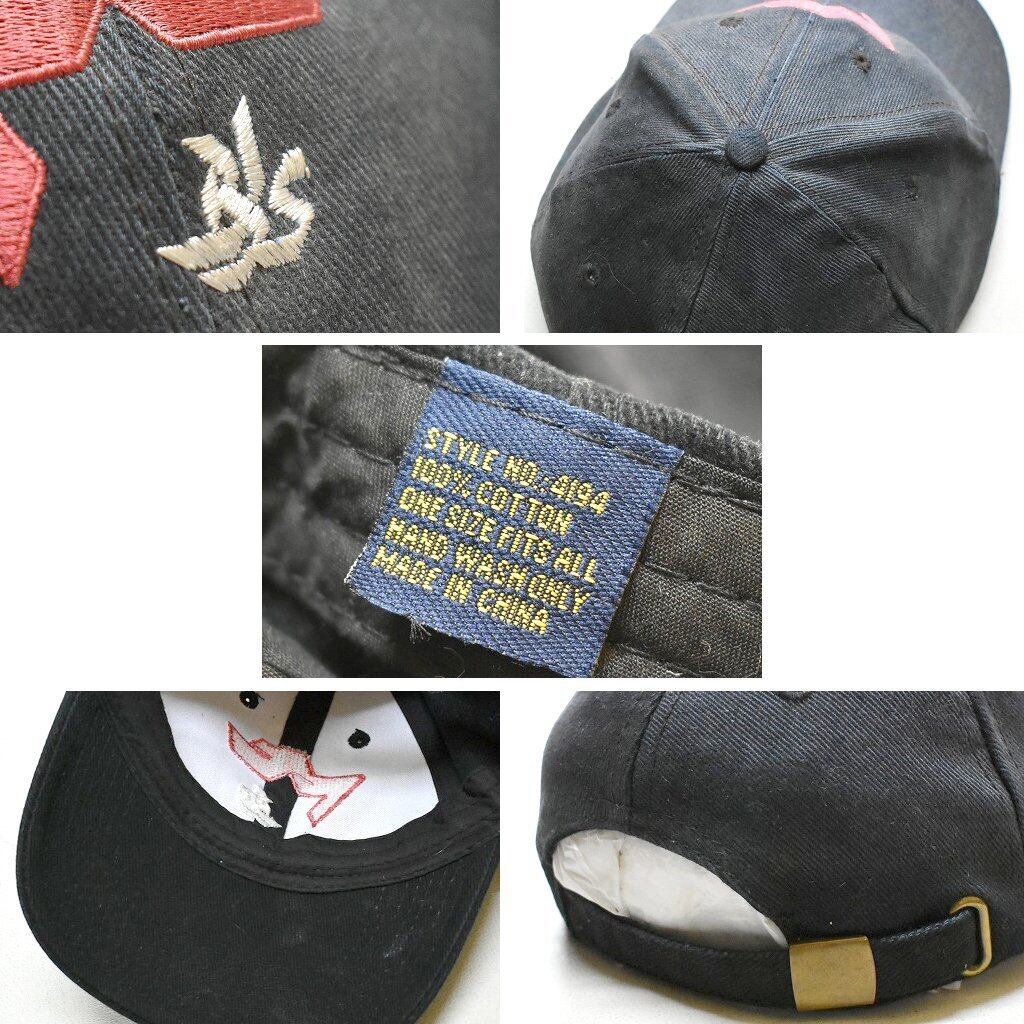 1点物◇色褪せフェード絶妙ロゴ刺繍ベースボールキャップUSA古着メンズ