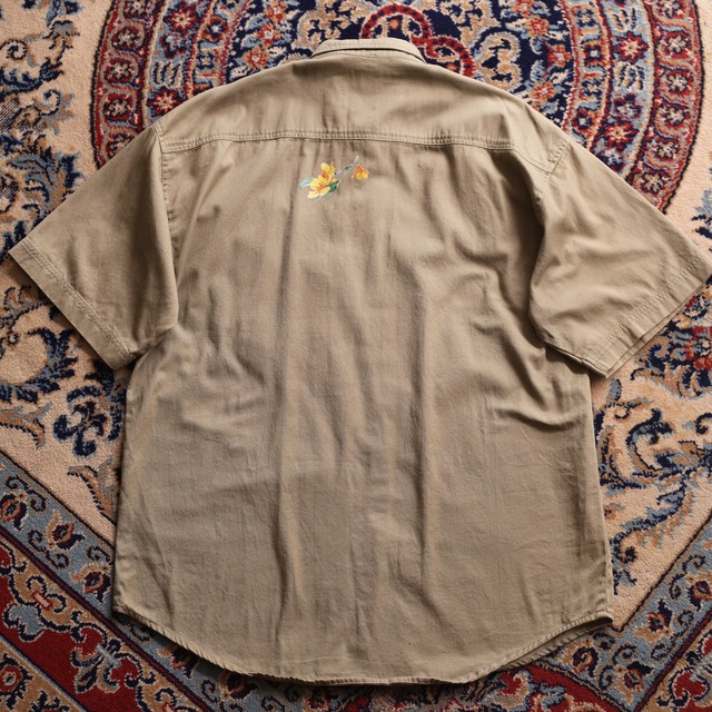 flower art graphic h/s big shirt