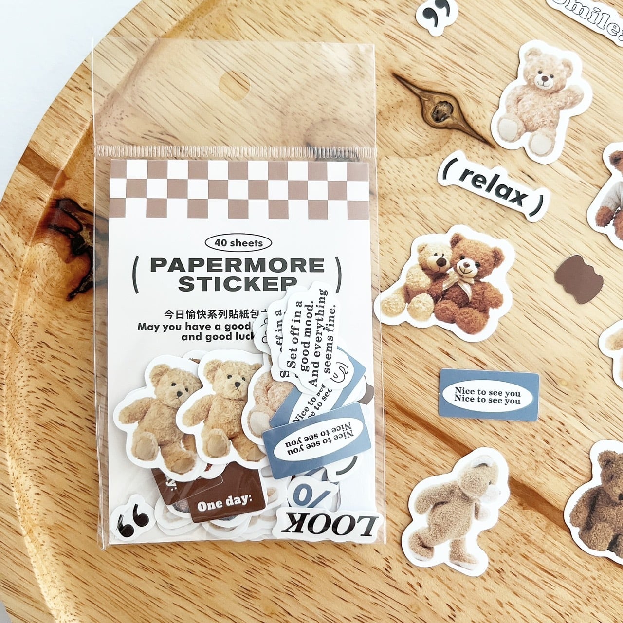 フレークシール 【くまさん】 | alittlemini