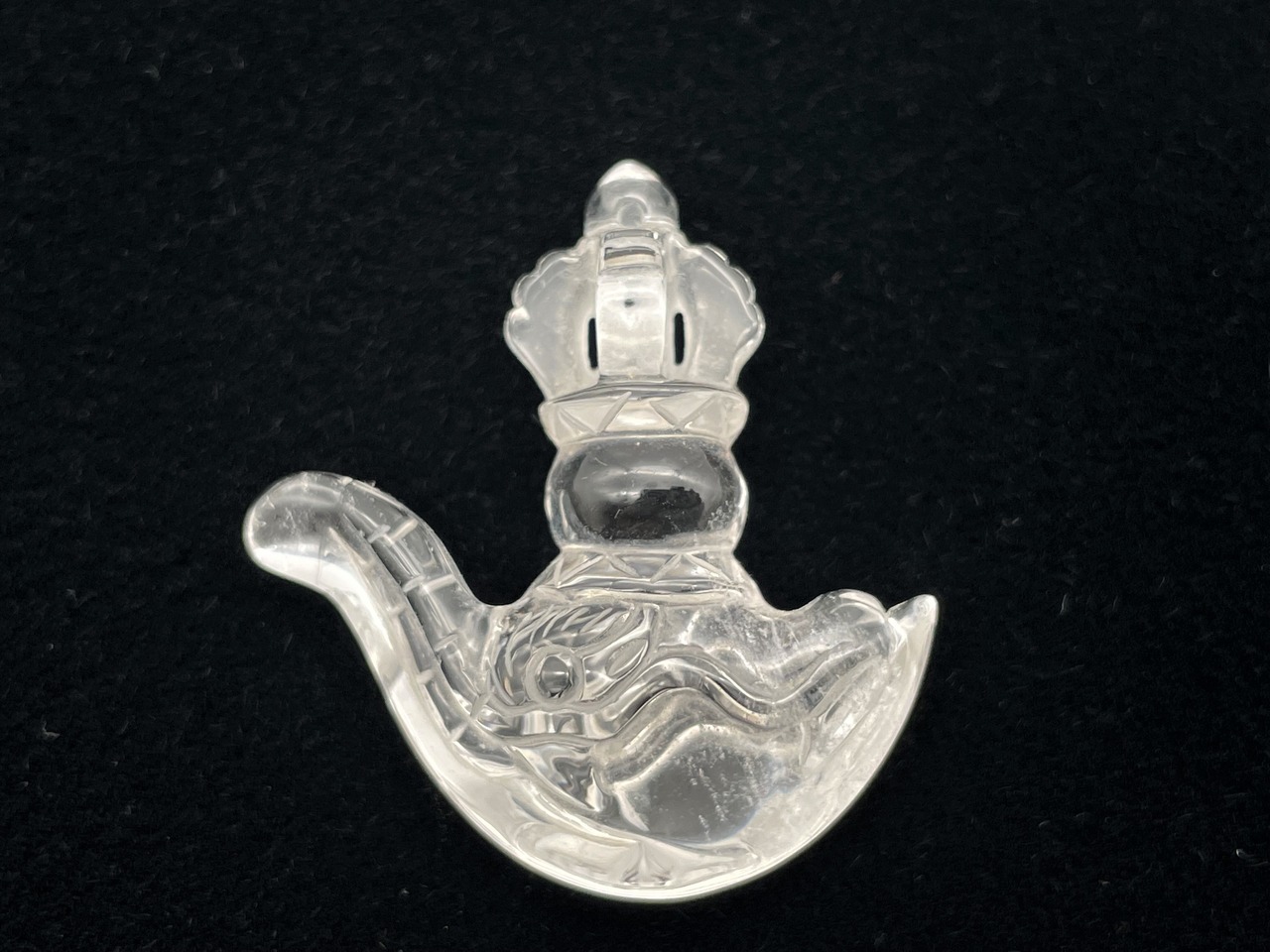 カルタリ型ペンダントトップ素材（本水晶）