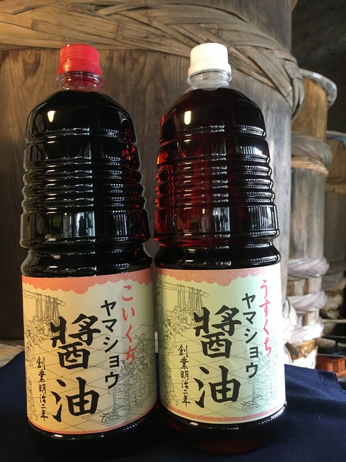 鍋庄商店　お客様から希望商品（まろやか醤油4本、うす口醤油2本）