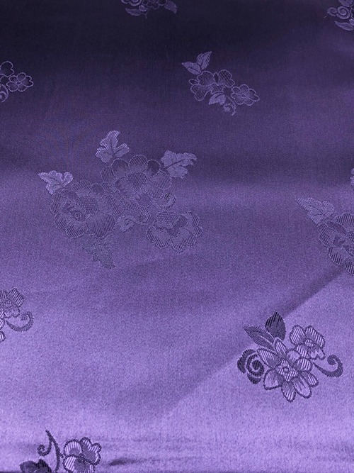  ◆幅狭◆タン（模様入り）紫