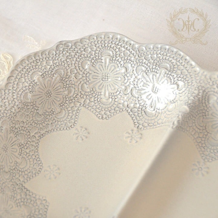 La Ceramica V.B.C casa クリームレース3プレート | 魔女の雑貨店 by