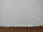 リネンナプキン 花とツタのアイレット刺繍(シミあり) 画像8
