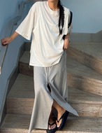 【新作5％OFF・3日間】Zipper-Slit Sweat Skirt_3colors