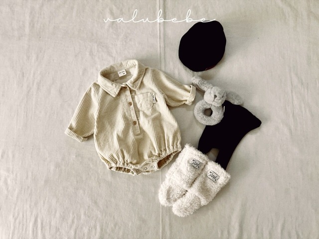 [予約][送料無料]《valubebe》Bene corduroy suit (baby) 11