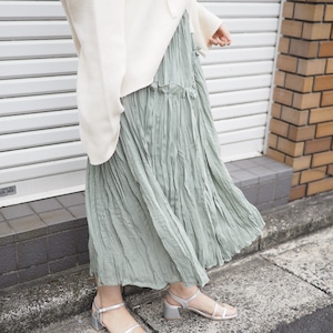 WASHER PLEATS SKIRT