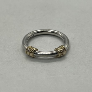 ティファニー TIFFANY バンドウィズ 2ワイヤーリング 12号 SV YG