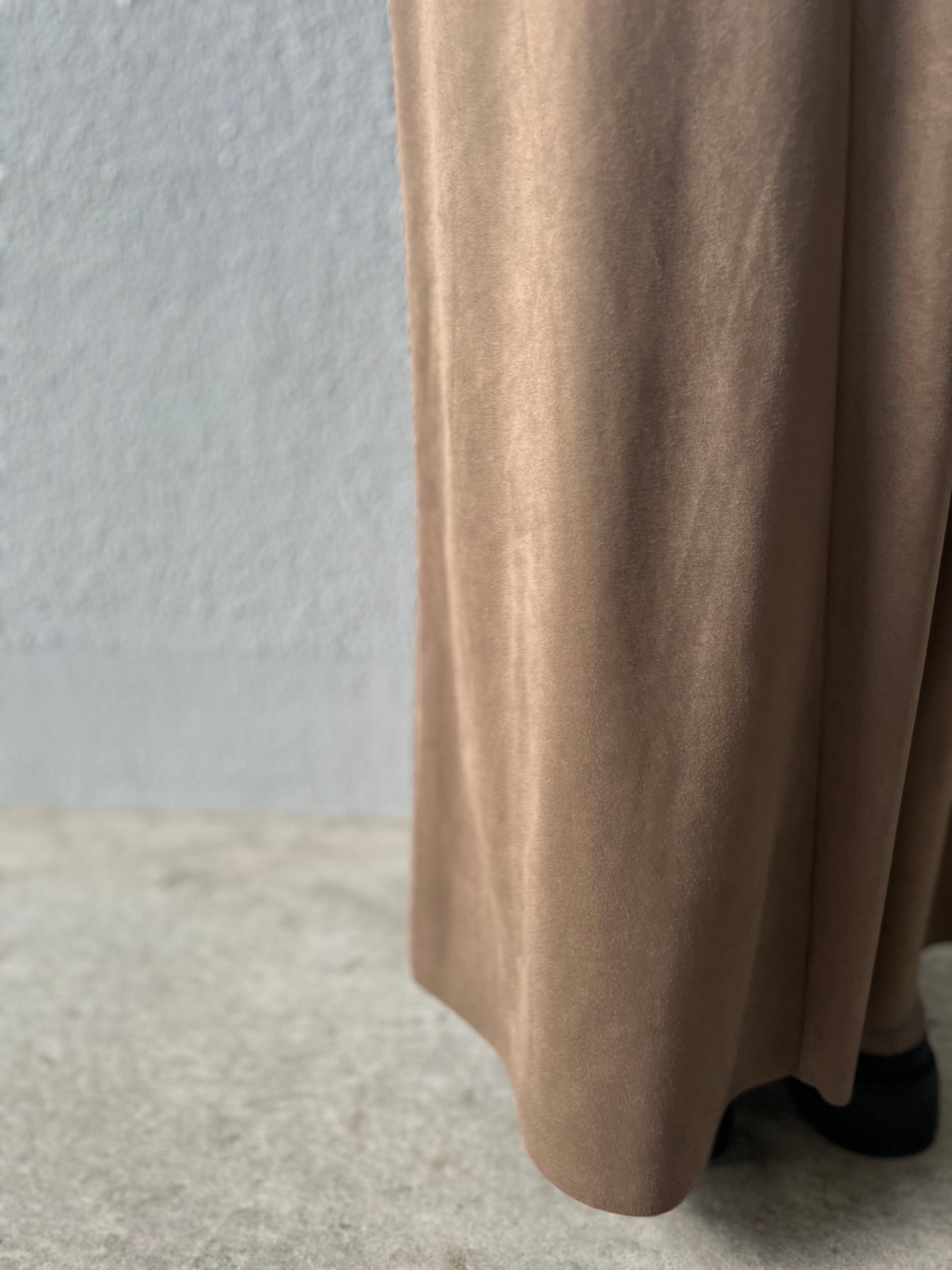 【cafune】フェイクスエードロングスカート　545612