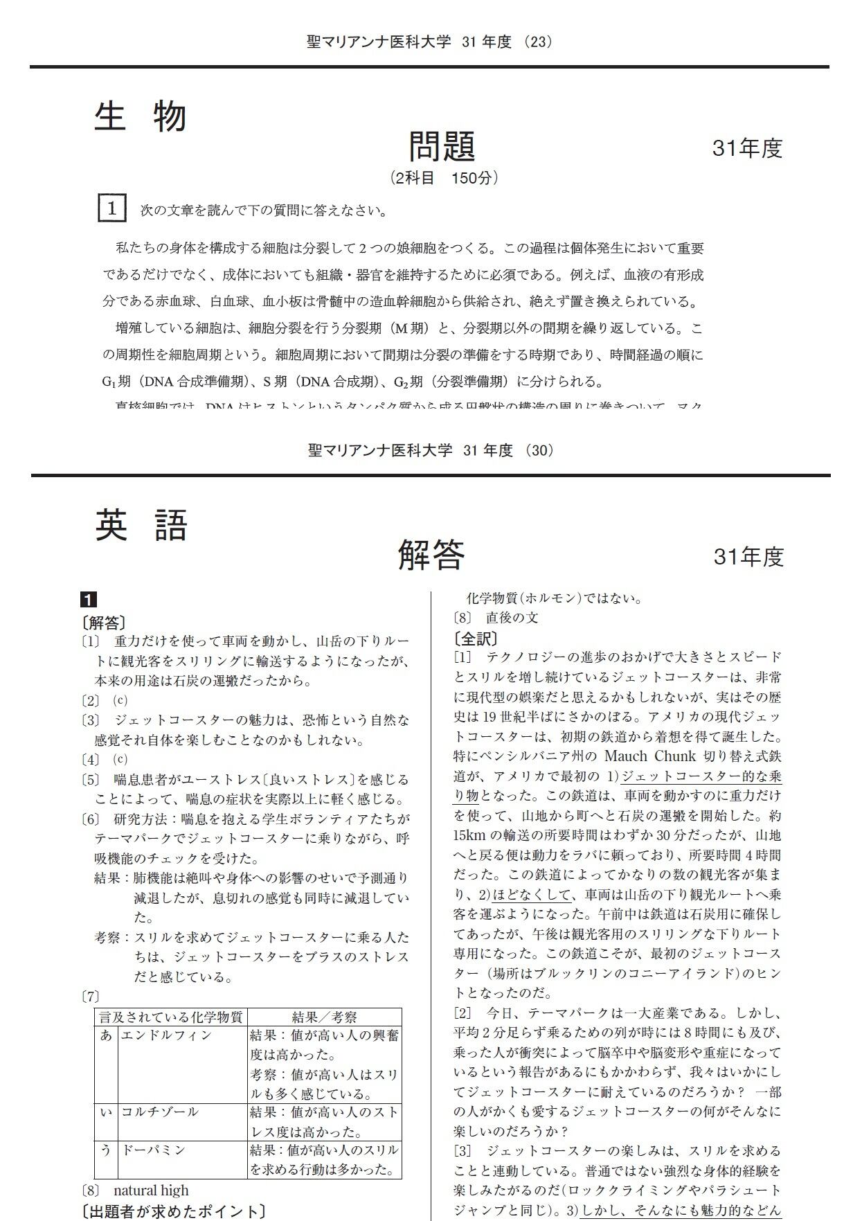 2025年度 私立医学部入試問題と解答 13.聖マリアンナ医科大学 | 青本