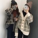 トップス アウター ニット 千鳥柄 レディース ゆったり 可愛い 大人可愛い きれいめ シンプル お洒落 大人女子  20代 30代 　韓国 韓国系 コーデ ファッション カジュアル 大人 上品 学生 通学 　おしゃれ お洒落 かっこいい 大人女子 旅行 着回し 普段使い 重ね着 スタイル 楽ちん モテ