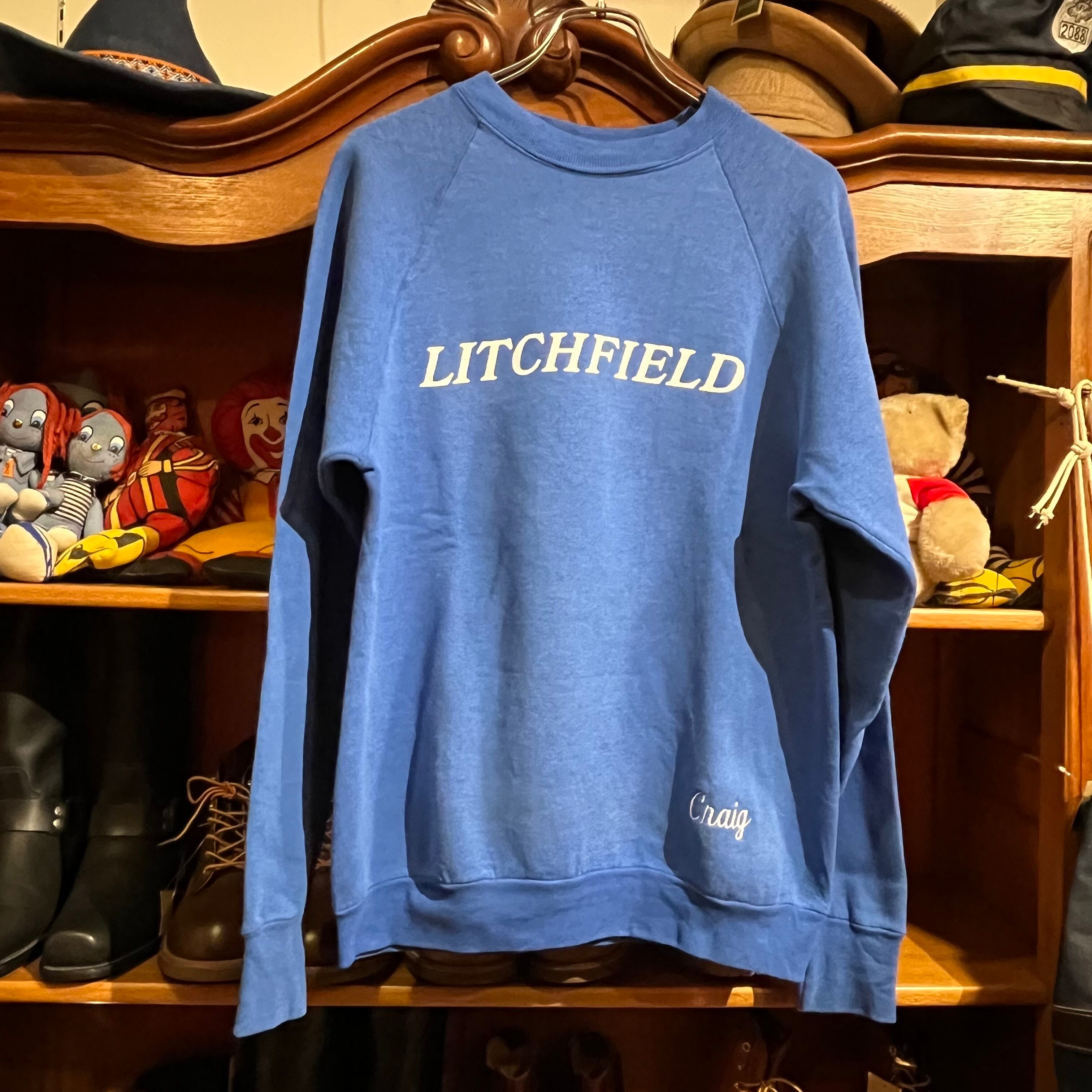 1990s LITCHFIELD sweat shirt L USA製 D894