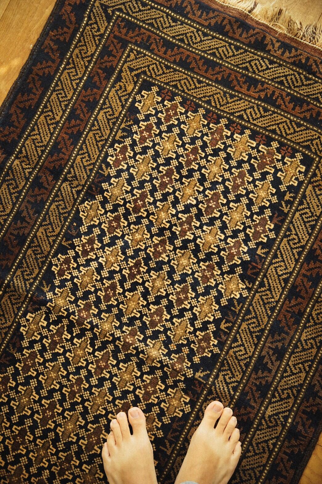 399-Vintage Maliki Baluch rug