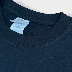 【GILDAN】X-LARGE ビッグサイズ ロゴ プリント Tシャツ バックプリント 両面プリント ウルトラコットン 半袖 黒t US古着