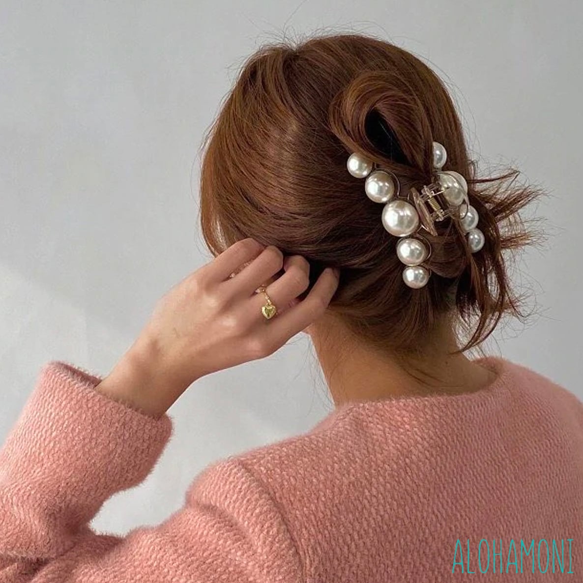 売れてます！ヘアクリップ ヘアアクセサリー まとめ髪 韓国 パール