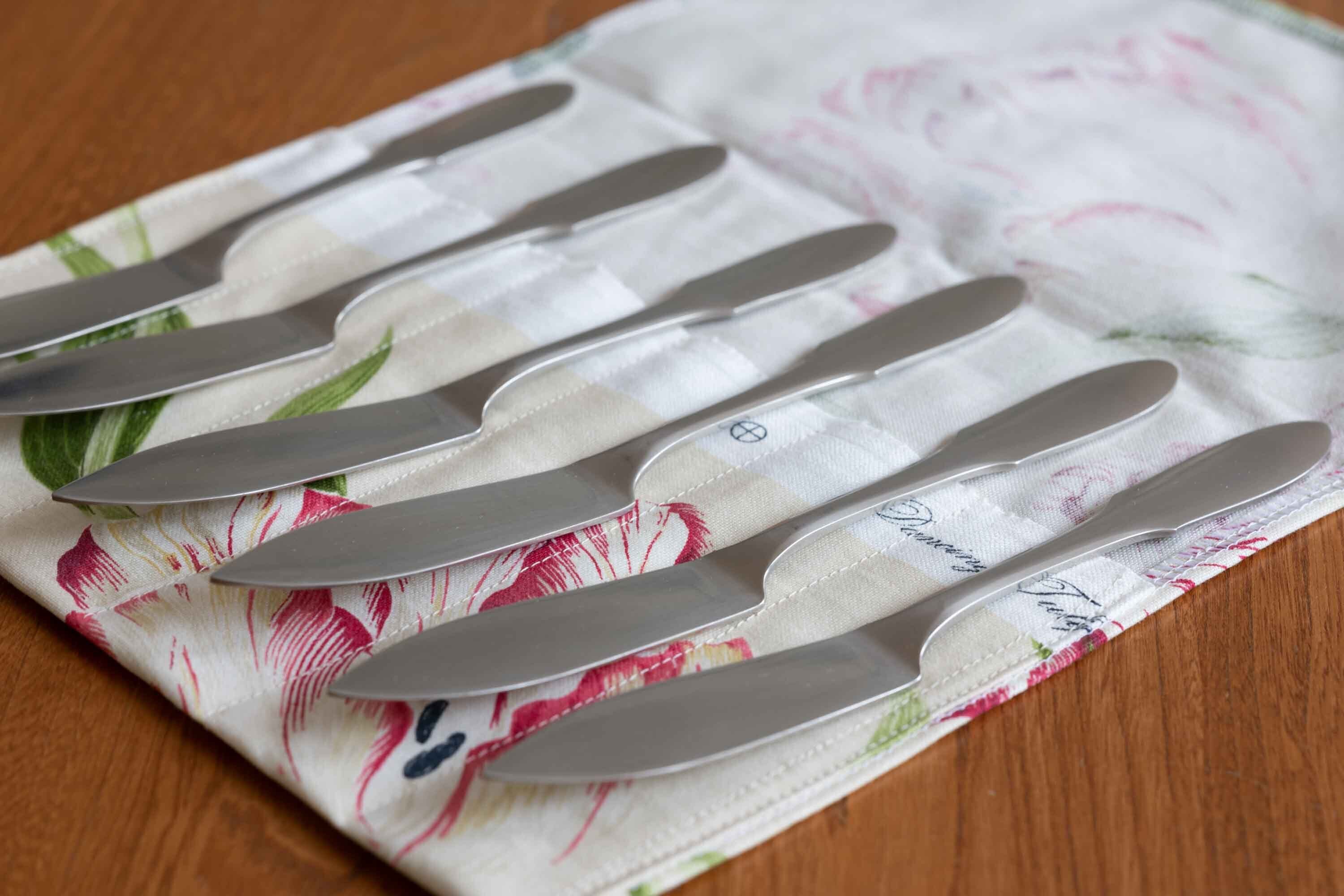 Mitra (ミトラ) フィッシュナイフ 6本セット オリジナルカトラリー入れ付 Georg Jensen(ジョージ・ジェンセン)1941年〜