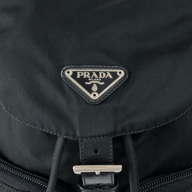 PRADA プラダ バックパック ブラック ナイロン ダブルポケット リュック vintage ヴィンテージ オールド hspzjr