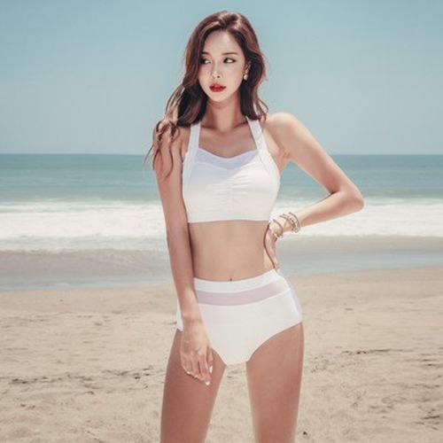 ビキニ 水着 ハイウエスト フリル シースルー かわいい エロい セクシー 可愛い韓国 着痩せ 黒 白 リゾート 体型カバー 大きいサイズ ボタニカル レディース 水着 体型カバー