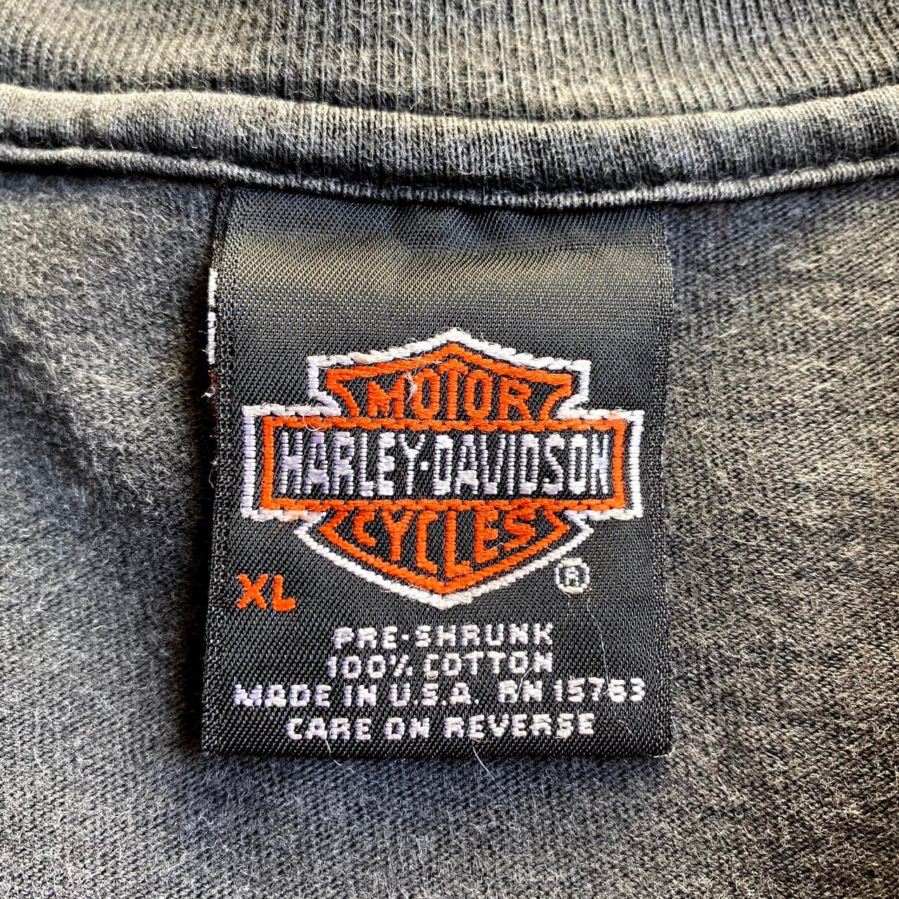 00年 USA製 Harley-Davidson ハーレーダビッドソン バックプリント