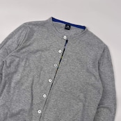 Paul Smith ポールスミス 長袖 コットン ニット カーディガン XL/グレー レディース