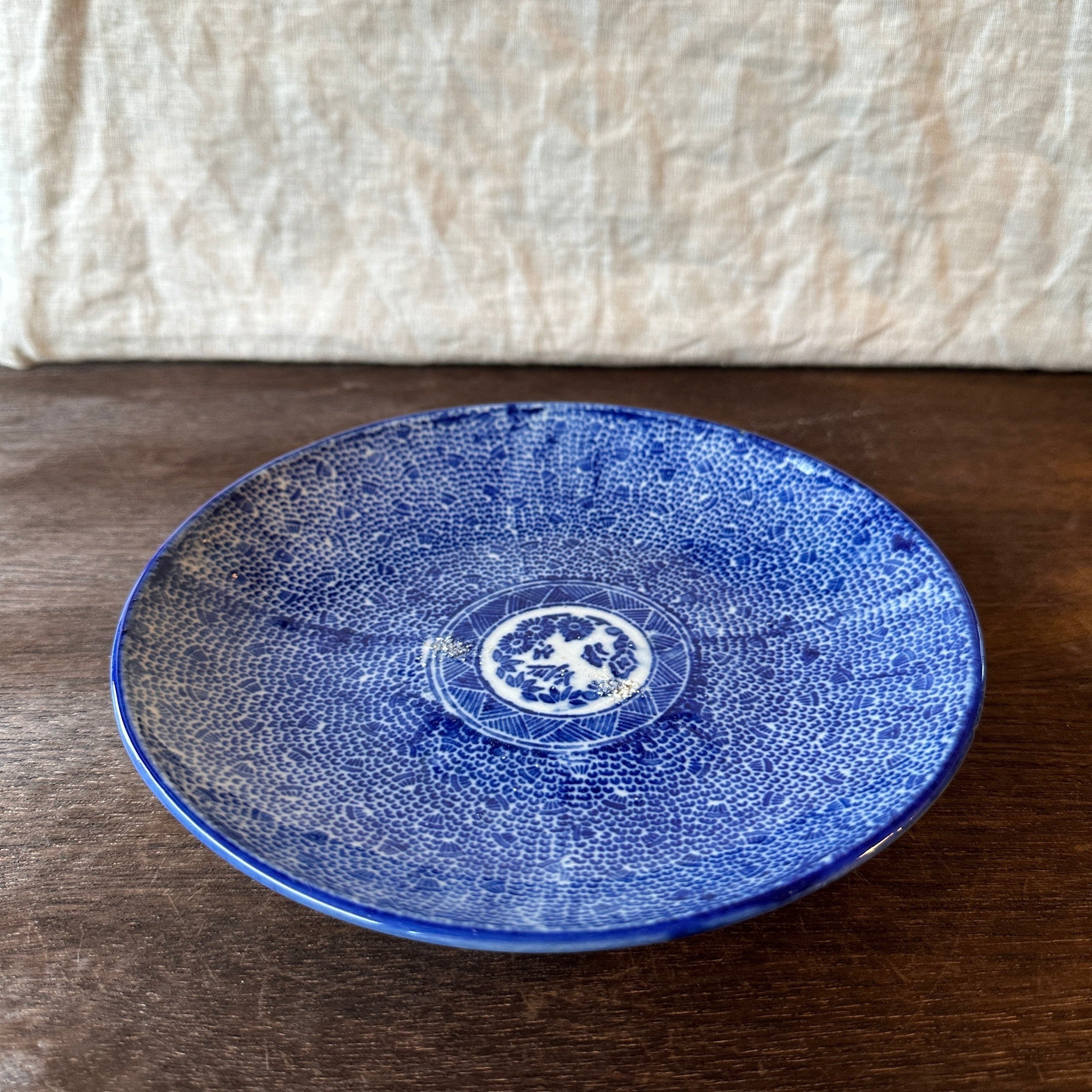 中国　大清光緒年製　唐草文中皿　蝋印あり　6枚 中国 大清光緒年製 唐草文中皿 蝋印あり 6枚 Yahoo!オークション -「